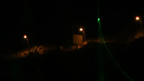 Lasers in a sky party Stock Footage 72659080