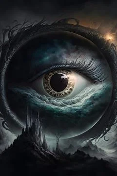 Lash of shadows Stock Illustration