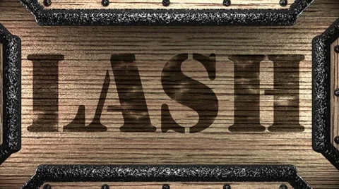 Lash on wooden stamp Video stock 8657396