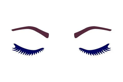 Lashes And Brows Vector イラスト素材
