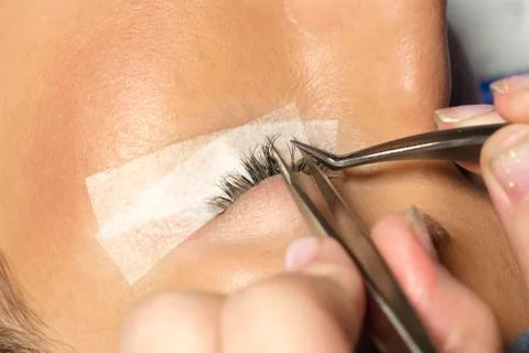 Lashes extension Stock Photos