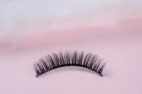 Lashes makeup object black long decorative stylish Stock Photos