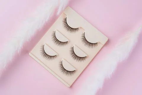 Lashes makeup object black long decorative stylish Stock Photos