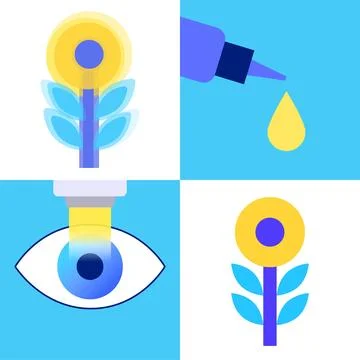 Lasik eye surgery Illustrazione stock