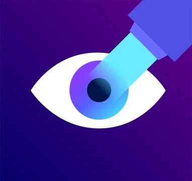 Lasik eye surgery Illustrazione stock