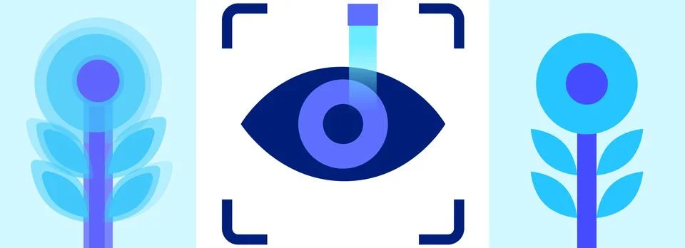 Lasik eye surgery 库存插图