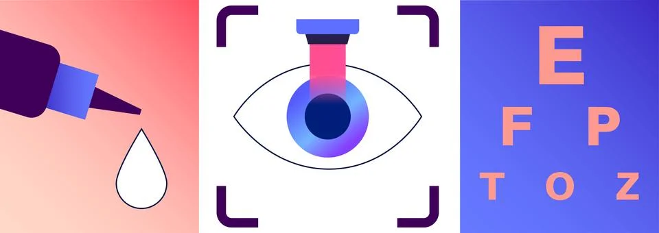 Lasik eye surgery Stock Illustration