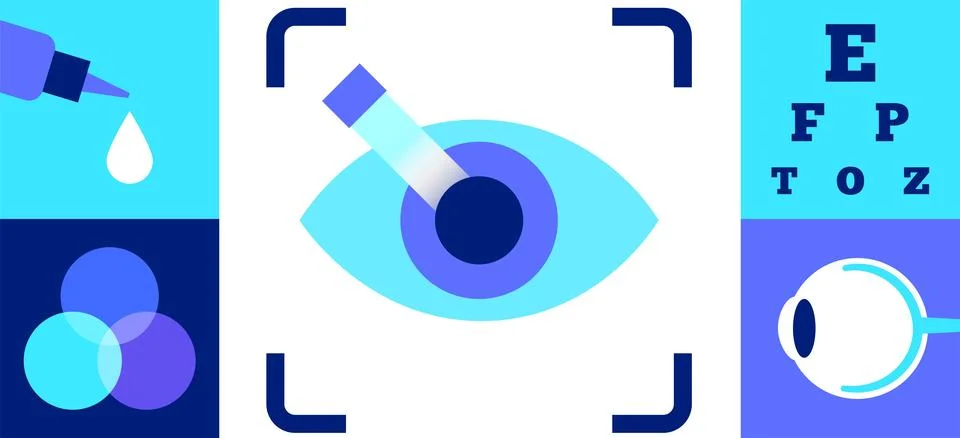 Lasik eye surgery Illustrazione stock