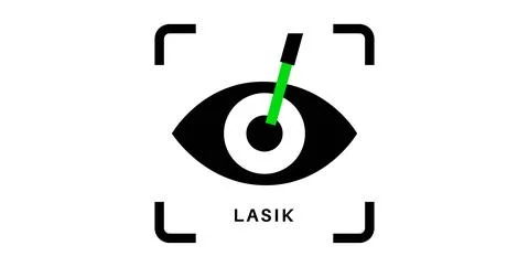 Lasik eye surgery Stock Illustration