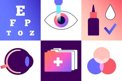 Lasik eye surgery 库存插图