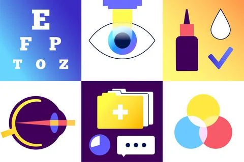 Lasik eye surgery Stock Illustration
