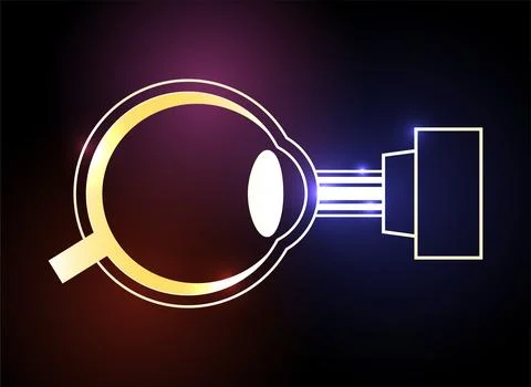 LASIK eye surgery Stock Illustration