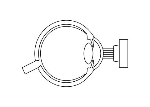 LASIK eye surgery Illustrazione stock