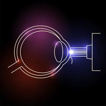 LASIK eye surgery Stock Illustration