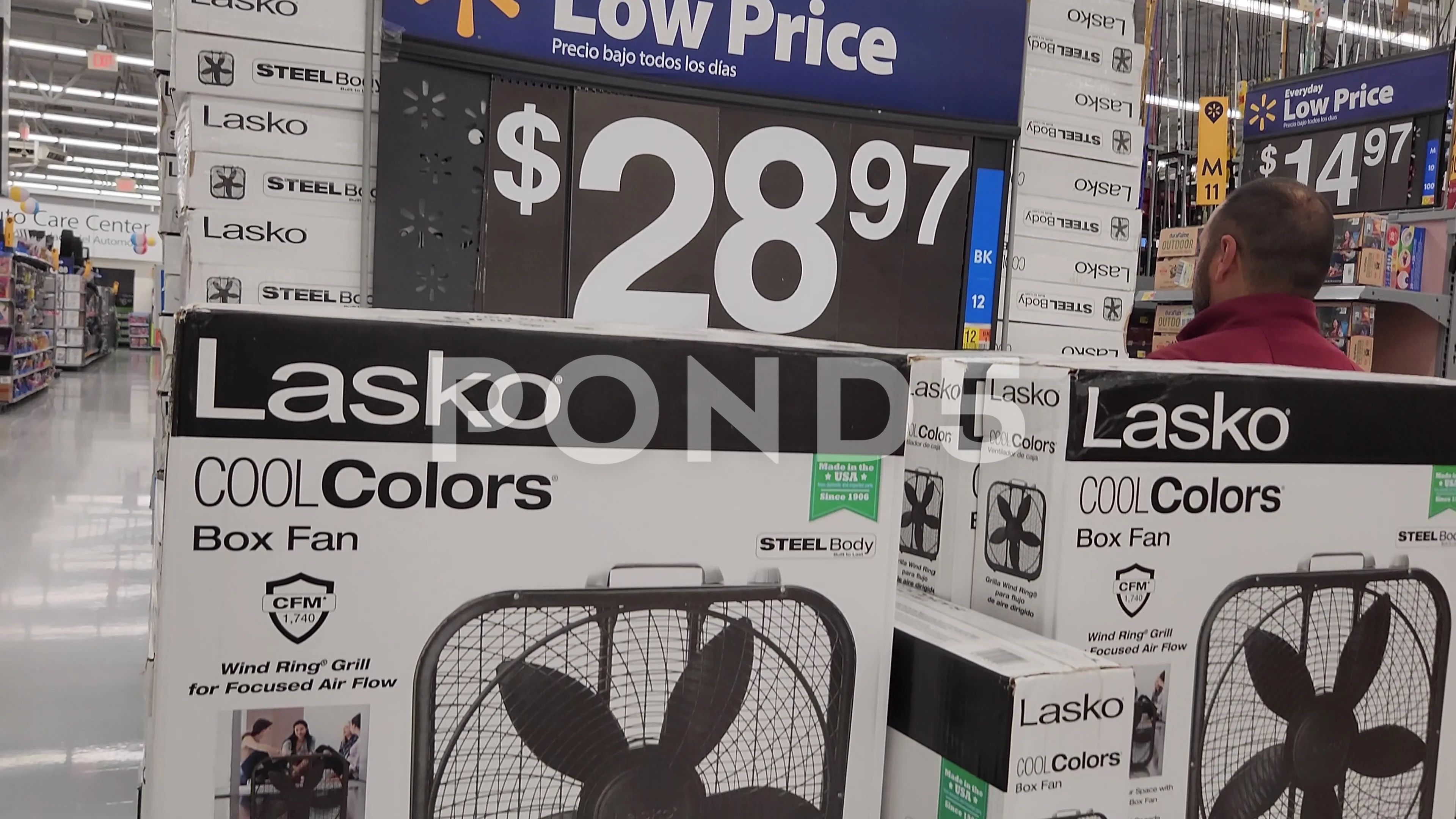 Lasko Cool Colors Box Fan Product Stock Video Pond5