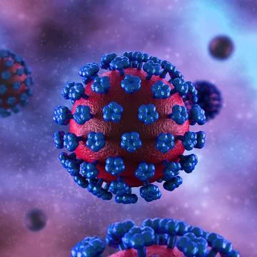 Lassa Fever Cell - in fluid 스톡 일러스트