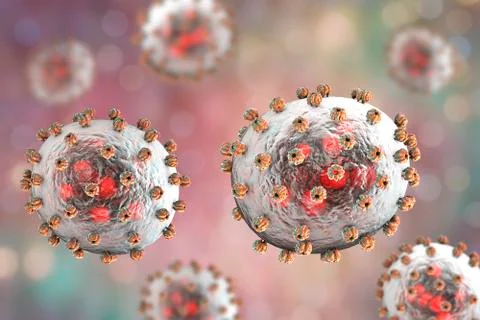 Lassa fever viruses Stock Illustration