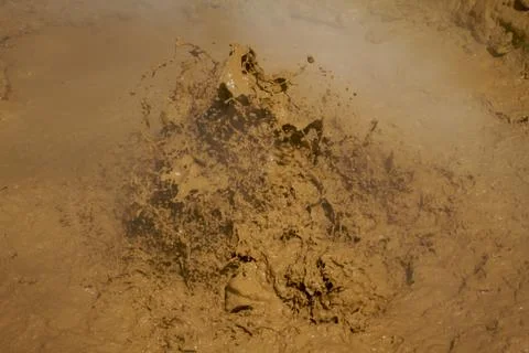 Lassen mud pit c Stock Photos
