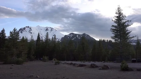 Lassen Volcanic Lassen Peak Time Lapse Vídeos de archivo 90499727