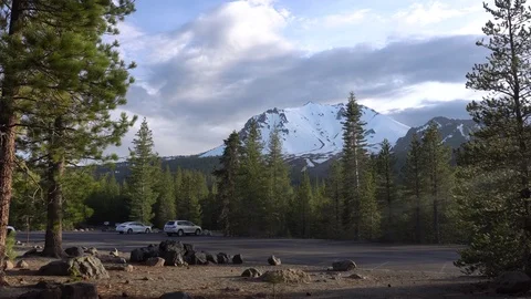Lassen Volcanic Lassen Peak View 스톡 동영상 90502013