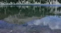 lassen volcanic national park 20 Lassen Peak reflected on Lake Helen time lapse HD Footage