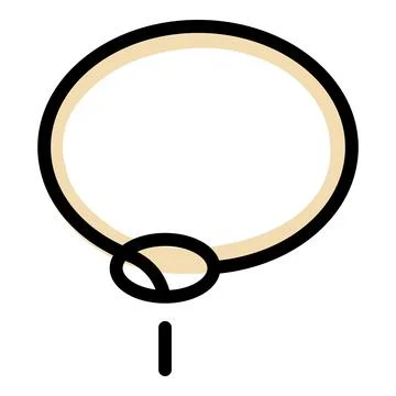 Lasso circle icon vector flat Stock Illustration
