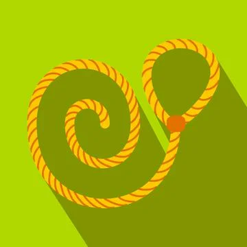 Lasso flat icon 스톡 일러스트