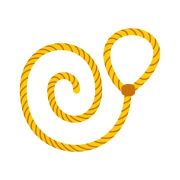 Lasso icon flat Stock Illustration