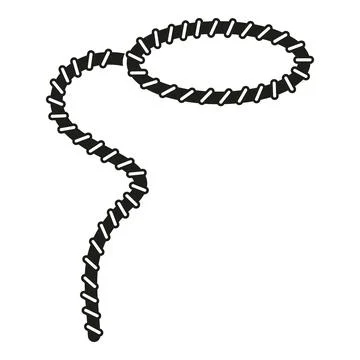 Lasso knot icon simple vector. String rodeo Stock Illustration
