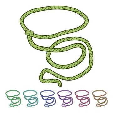 Lasso lasso cartoon vector graphic 스톡 일러스트
