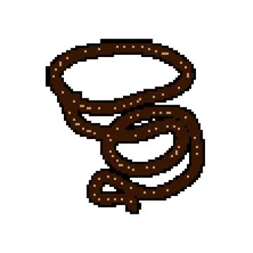Lasso lasso pixel art vector illustration 스톡 일러스트