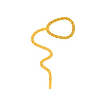 Lasso making loop isolated on white background 스톡 일러스트