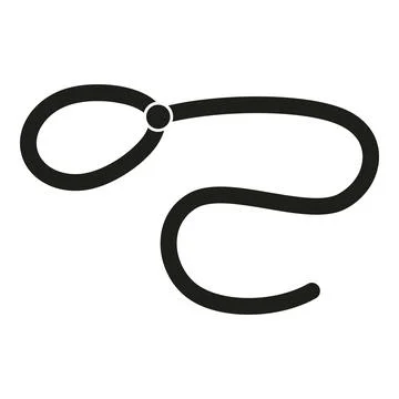 Lasso object icon simple vector. Western rope Illustrazione stock