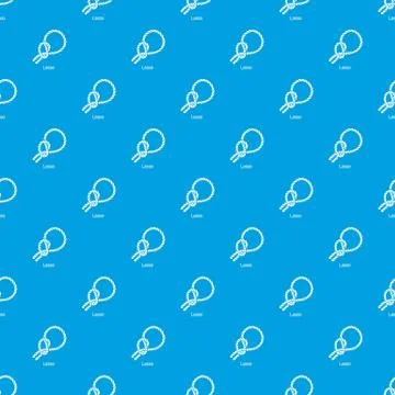 Lasso pattern vector seamless blue Stock Illustration
