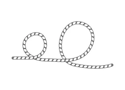 Lasso rope isolated vector icon Stock Illustration