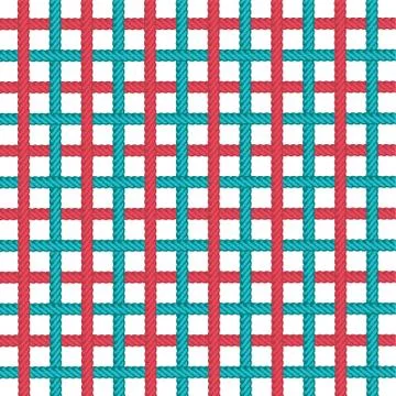 Lasso rope vector pattern background template Stock Illustration