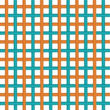 Lasso rope vector pattern background template Stock Illustration