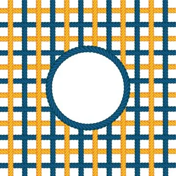 Lasso rope vector pattern background template Stock Illustration
