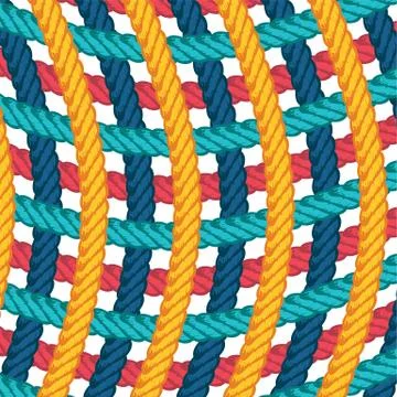 Lasso rope vector pattern background template 스톡 일러스트