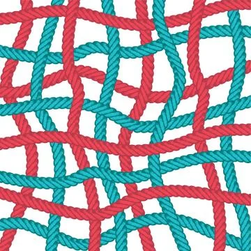 Lasso rope vector pattern background template Stock Illustration