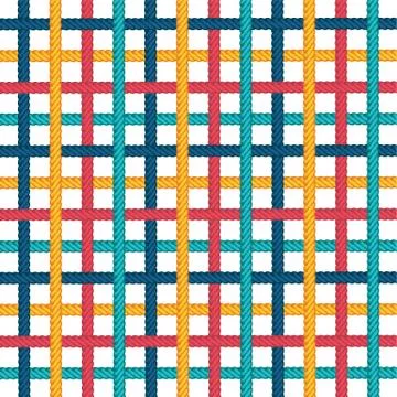 Lasso rope vector pattern background template Stock Illustration