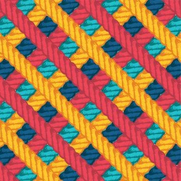 Lasso rope vector pattern background wallpaper Stock Illustration