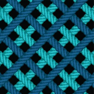 Lasso rope vector pattern background wallpaper Stock Illustration