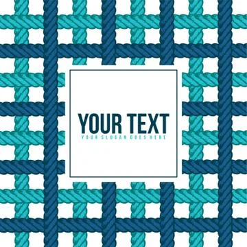 Lasso rope vector pattern background template Stock Illustration