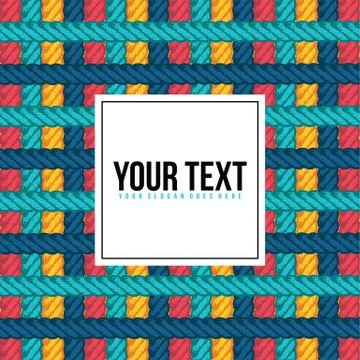 Lasso rope vector pattern background template Stock Illustration