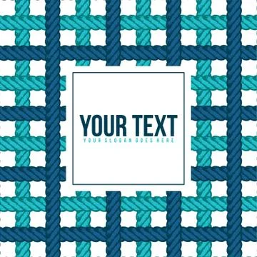 Lasso rope vector pattern background template Stock Illustration