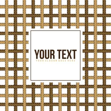 Lasso rope vector pattern background template Stock Illustration