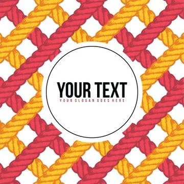 Lasso rope vector pattern background template Stock Illustration