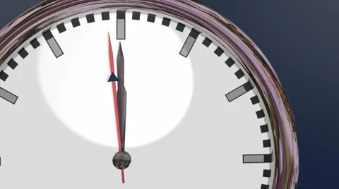 Last 5 seconds to 12 o'clock Stock Footage 7763370