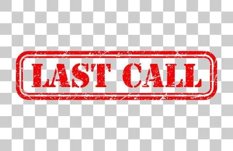 Last call stamp symbol, label sticker sign button, text banner vector illustr Stock Illustration